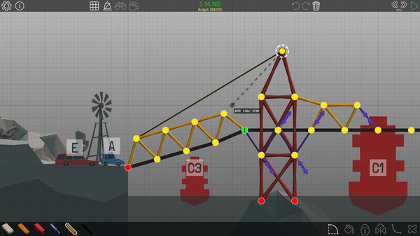 tải game poly bridge game xây cầu